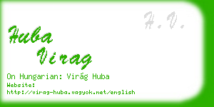 huba virag business card