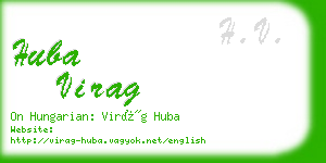 huba virag business card